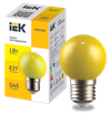 LIGHTING Лампа светодиодная декоративная G45 шар 1Вт 230В желтый E27 IEK0