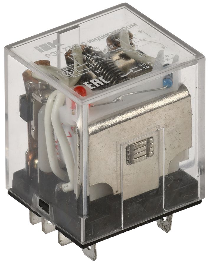Реле РЭК77/3 с индикацией 10А 12В DC IEK