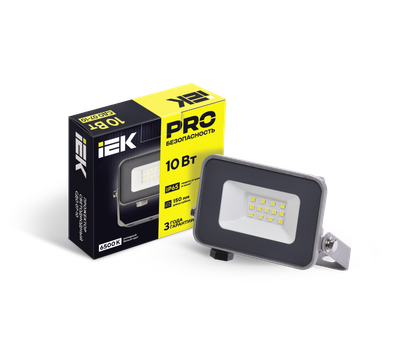 Прожектор светодиодный СДО 07-10 IP65 серый IEK