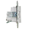 SKANDY Розетка с заземлением с защитными шторками 16А SK-R04W арктический белый IEK4