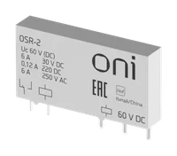 Ultra-slim relay OSR-2 1 changeover contact 60V DC ONI