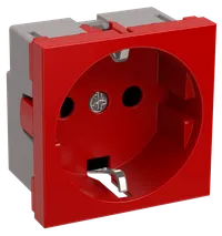 RKS-20-32-P-K Grounding-type receptacle (2 modules) PRIMER red IEK