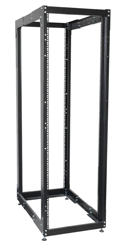ITK Стойка открытая монтажная двухрамная LINEA F 45U 600x800мм с регулируемой глубиной чёрная