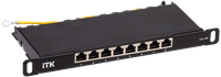 ITK 0,5U патч-панель кат.6A STP 8 портов 10" (Dual IDC)