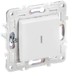 SKANDY Выключатель 1-клавишный проходной с индикацией 10А SK-V08W арктический белый IEK0