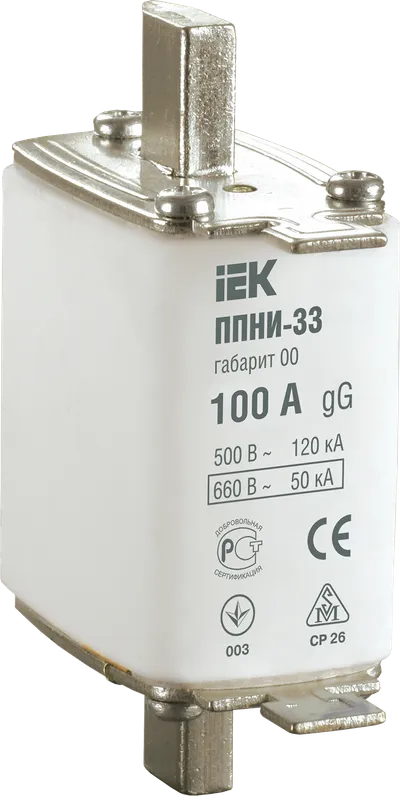Fuse link PPNI-33(NH type), size 00, 100A IEK