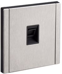 FORTE&PIANO Розетка компьютерная RJ45 кат.6 FP731M металл никель IEK