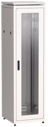 ITK LINEA N Шкаф сетевой 19" 42U 600х600мм стеклянная передняя дверь серый0