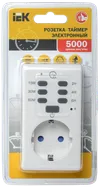 RTE-2 Electronic Daily timer with indicator 15min 6h 16A IP20 white IEK2