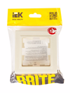 BRITE Рамка 1-местная IP44Р У-1-БрКр-44 бежевый IEK4