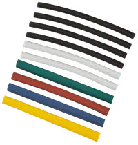 TTU set 6/3 (4x black, 2x white, red, blue, yellow, green) 10x10 cm/pack. IEK