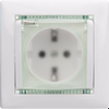 VALENA Розетка 1-местная с заземлением с защитными шторками и крышкой 16А IP44 белый9