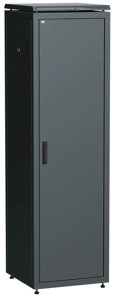 ITK LINEA N Шкаф сетевой 19" 38U 600х600мм металлическая передняя дверь черный
