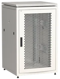 ITK LINEA N Шкаф сетевой 19" 24U 800х800мм перфорированная передняя дверь задняя металлическая серый