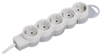 STANDARD Удлинитель У05 5 мест 2P+PE 5м 3х1,5мм2 16А белый IEK