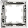 BRITE Frame 1-gang RU-1-Br chrome/black IEK5