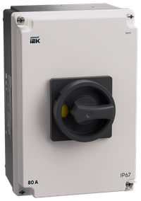 ARMAT Выключатель-разъединитель SDM 3P 80А в алюминиевомом боксе IP67 IEK