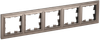 BRITE Рамка 5-местная РУ-5-БрТБ темная бронза IEK0