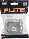 FLITE Computer socket RJ45 category 6 UTP RK6-1-0-FLS gray IEK1