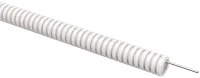 ELASTA Corrugated PVC pipe d=16mm with probe white (100m) IEK