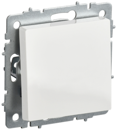 BRITE Выключатель 1-клавишный проходной 10А ВС10-1-6-БрБ белый