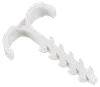 Dowel clamp T-shaped 4-12mm nylon white (25pcs/pack) IEK0