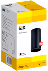 LIGHTING Светильник 4001 накладной потолочный под лампу GU10 черный IEK2