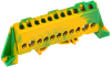 TEKFOR Шина PE "земля" в комбинированном DIN-изоляторе "Стойка" 8х12-11-ЖЗ IEK0