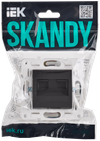 SKANDY Розетка компьютерная двойная RJ45 кат.6 SK-K04T титан IEK1