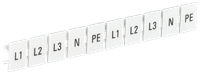 Маркеры для КПИ-6мм2 с символами "L1, L2, L3, N, PE" IEK