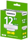 Лампа светодиодная T80 таблетка 12Вт 230В 3000К GX53 GENERICA1