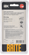 BRITE Рамка 2-местная РУ-2-2-Бр стекло розовый матовый IEK2