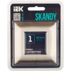 SKANDY Рамка 1-местная SK-F31N металл никель IEK1