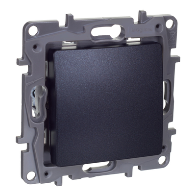 ETIKA Переключатель 1-клавишный схема 7 10АХ перекрестный антрацит