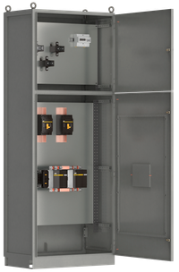 Панель вводная ВРУ-8503 МУ 2ВА-8-16-0-30 выключатели автоматические 3Р 2х160А контактор реверсивный 185А и учет IEK