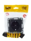 BRITE Socket with ground without shutters 16A PC11-1-0-BrG graphite IEK6
