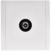 FORTE&PIANO TV socket through passage FP229M metal white IEK2