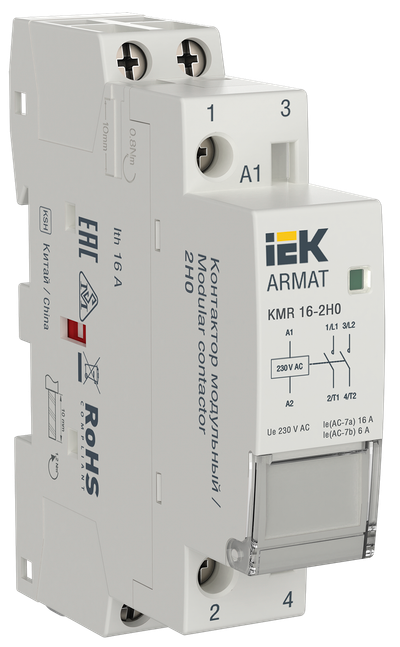 ARMAT Контактор модульный KMR 16А 230В AC 2НО IEK