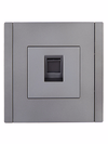 FORTE&PIANO Розетка компьютерная RJ45 кат.5E FP532 сталь IEK2