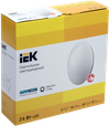 Светильник светодиодный ДПБ 1003 24Вт IP20 4000K круг белый IEK1