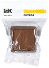 OKTAVA Выключатель 1-клавишный с индикацией для открытой установки 10А ВС20-1-1-ОС сосна IEK1