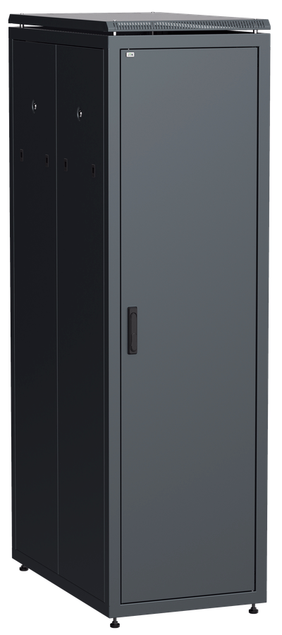 ITK LINEA N Шкаф сетевой 19" 47U 600х1000мм металлические двери черный