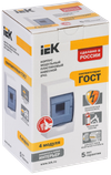 KREPTA 3 Корпус пластиковый ЩРН-П-4 IP41 белый IEK1