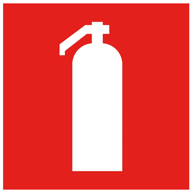 Self-adhesive label 150x150mm "Fire extinguisher" IEK