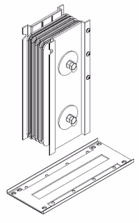 LINEBAR 630A Al 3L+N+PER IP55 IEK-də elektrik götürmə Bolt üçün birləşmə bloku