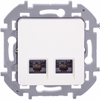 INSPIRIA Розетка компьютерная двойная RJ45 категория 5Е UTP белый4