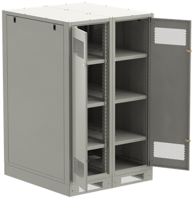 ITK LINEA B Шкаф аккумуляторный (пустой) 1450х900х950мм двустворчатая металлическая дверь серый