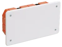 Коробка распаячная КМ41026 172х96x45мм для полых стен (с саморезами, пластиковые лапки, с крышкой) IEK