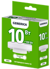 Лампа светодиодная T80 таблетка 10Вт 230В 4000К GX53 GENERICA1