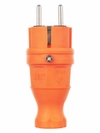 ВБп3-1-0м Вилка прямая ОМЕГА IP44 каучук оранжевая IEK4